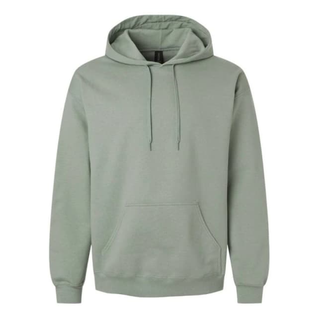 Gildan Mens Midweight Fleece Hoodie in Green Size: Large Green Male L