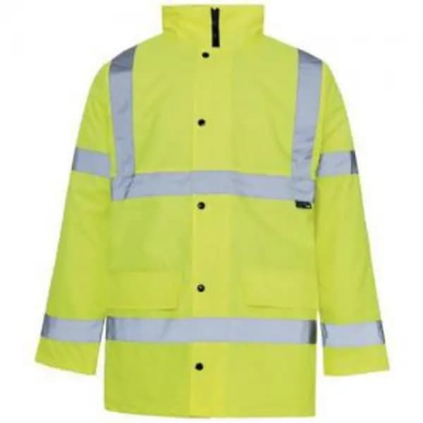 ESE Direct Hi-Vis Fluorescent Yellow Parka Jacket - Size 2x Extra Large 404681 Hi Vis Clothing