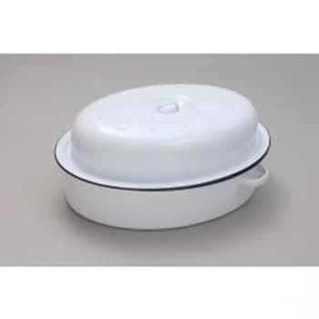 Falcon Falcon Oval Roaster - Traditional White 26cm x 19cm x 13D