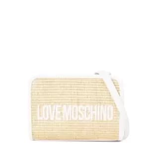Love Moschino Raffia Shoulder Bag - Beige
