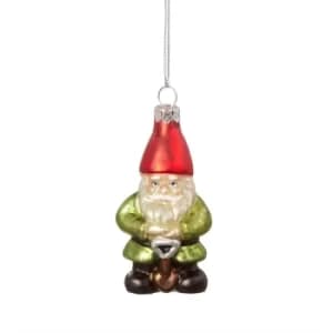 Garden Gnome Shaped Bauble