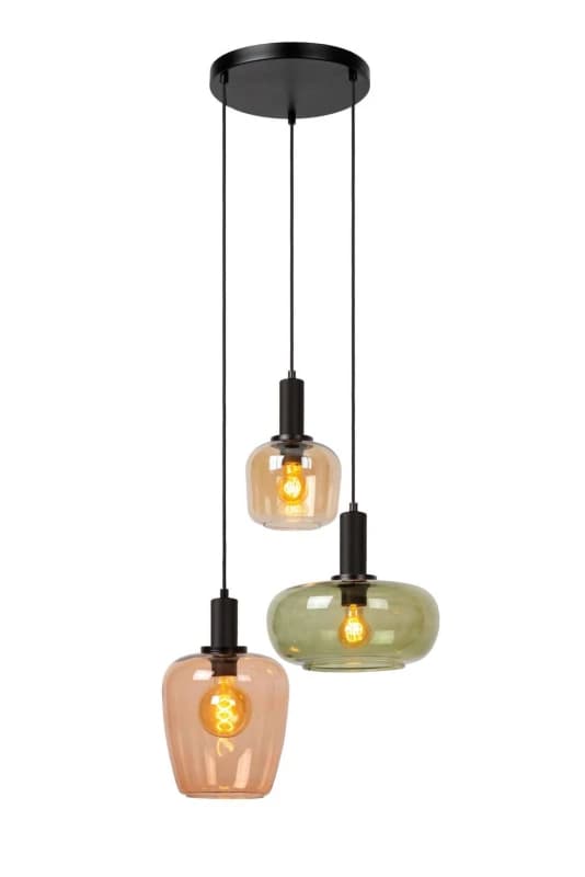 Netlighting Lucide ILONA Pendant light 3xE27 Black Unisex