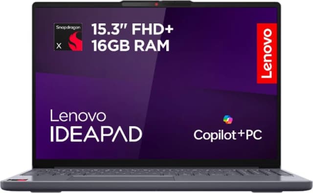 Lenovo IdeaPad Slim 3 15Q8X10 15.3" Copilot+ Laptop - Qualcomm Snapdragon , 256GB SSD, 16GB RAM - Lunar Grey