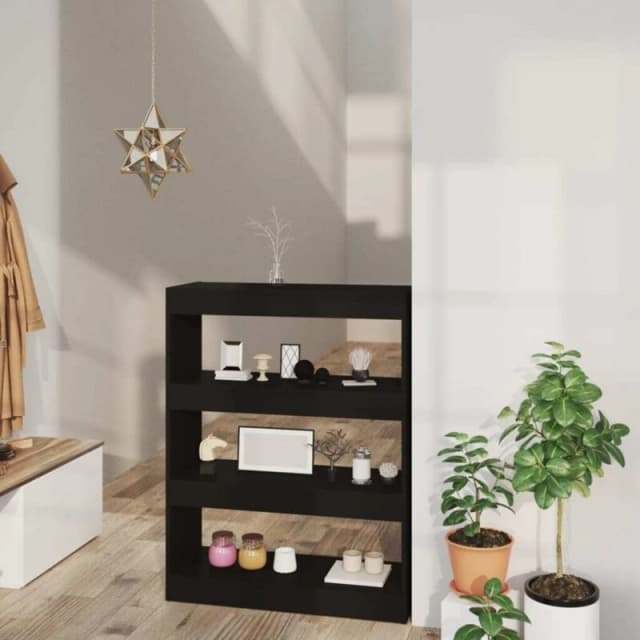 VIDAXL Vidaxl - Book Cabinet/Room Divider Black 80x30x103cm Engineered wood 8720286843475