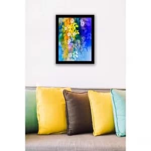 SC0329 Multicolor Decorative Framed MDF Painting