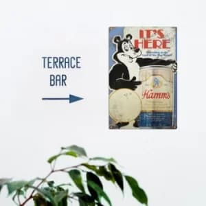 Beer 2 Multicolor Decorative Metal Wall Accessory