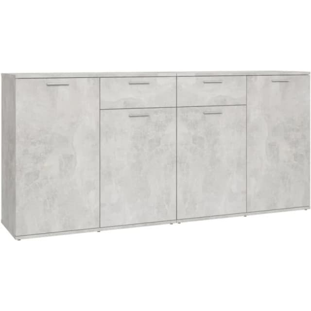 VIDAXL Sideboard Concrete Grey 160x36x75cm Engineered Wood Vidaxl 8720286459133
