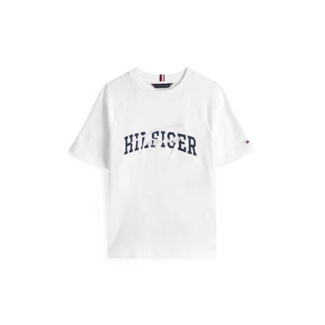 Tommy Hilfiger Kids Script Logo T-Shirt White YBR male 4Y