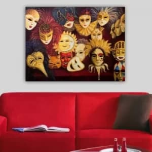 136447223_70100 Multicolor Decorative Canvas Painting