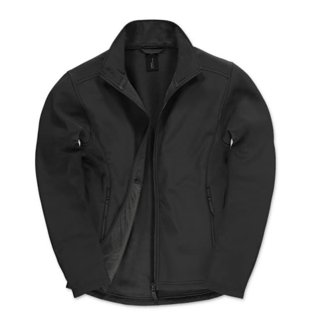 B&C ID.701 Soft Shell Jacket in Black Size: Medium Black Unisex M