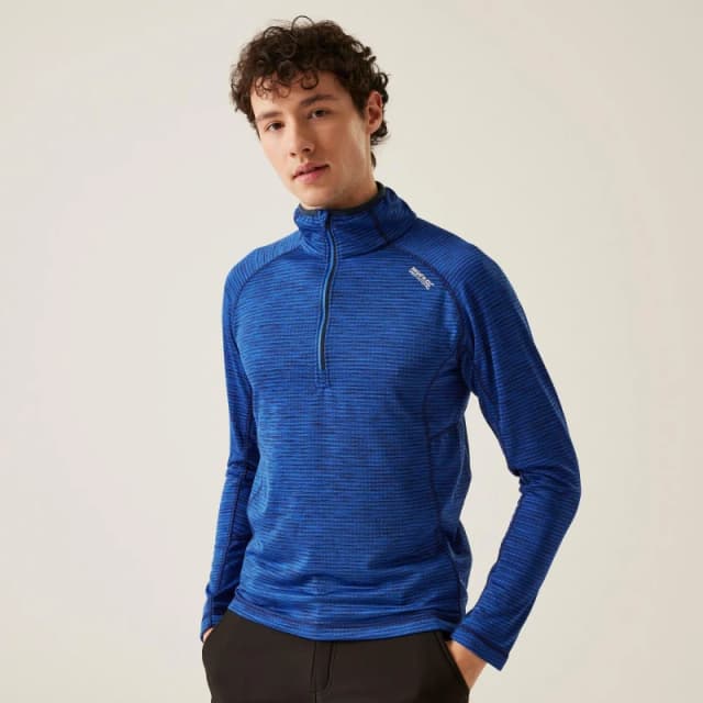 Regatta Mens Yonder II Half Zip Fleece Jacket S - Chest 37-38' (94-96.5cm) OLYMPIAN Blue RMA606-8PT-S