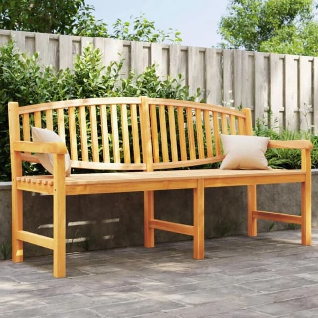 VIDAXL Garden Bench 179.5x60x90cm Solid Teak Wood Vidaxl 8720845824723