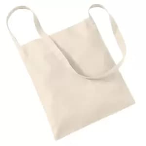 Westford Mill Sling Tote Bag - 8 Litres (Pack of 2) (One Size) (Natural)