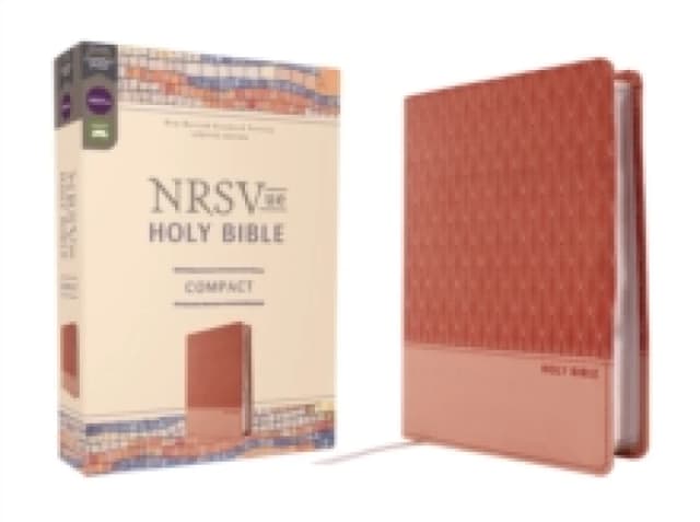 NRSVue, Holy Bible, Compact, Leathersoft, Peach, Comfort Print. Leather / fine binding Books