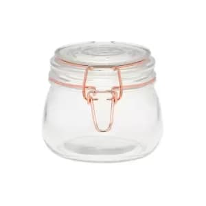 Copper Wire Jar 0.5L, Transparent