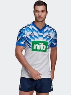 adidas Blues Rugby Replica Alternate Jersey, White, Size L, Men