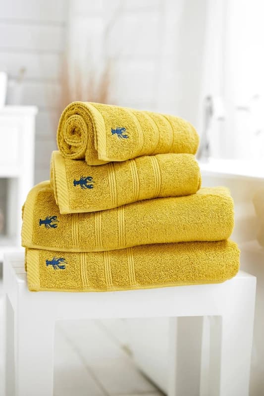 Lobster Creek Kaleidoscope 550gsm Combed Cotton Towels Gold