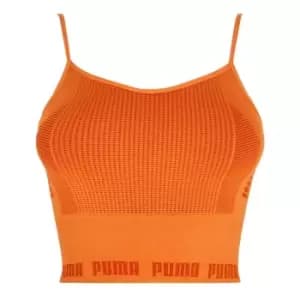 Puma Evoknit Crop Top Womens - Orange
