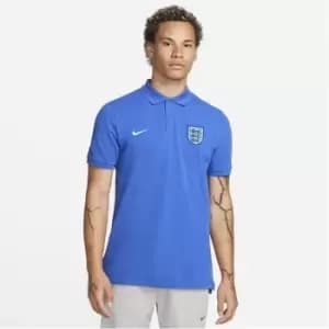 Nike England Mens Polo Shirt - Blue