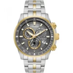 Mens Citizen Chrono Perpetual A-T Alarm Chronograph Watch