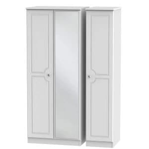 Robert Dyas Montego Ready Assembled 3-Door Mirrored Wardrobe