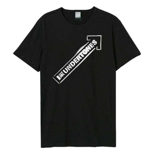 Amplified Mens Arrow Spray The Undertones T-Shirt in Black Size: XS Black Male XS