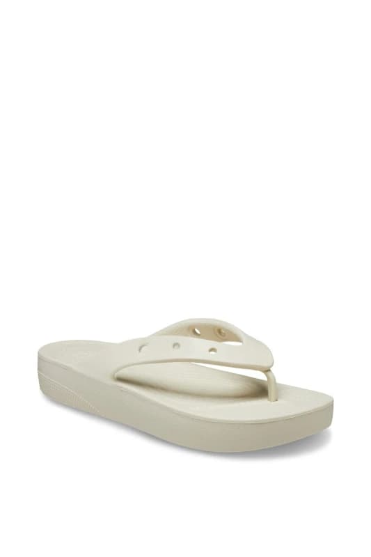 Crocs Women Classic Platform Flips Bone 4