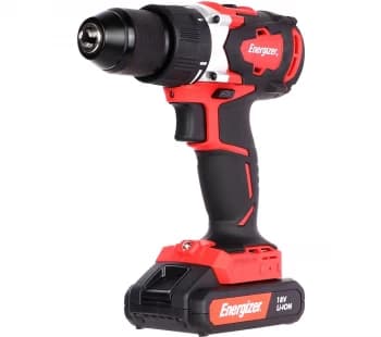 ENERGIZER EZPVB18V2B2AUK Cordless Drill Driver - Red & Black, Red