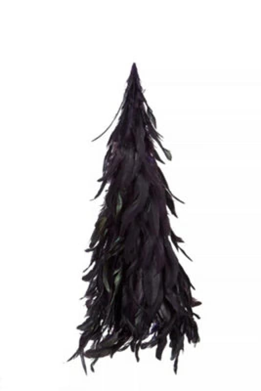 Premier Housewares Dark Purple Small Feather Tree, Striking Design Purple