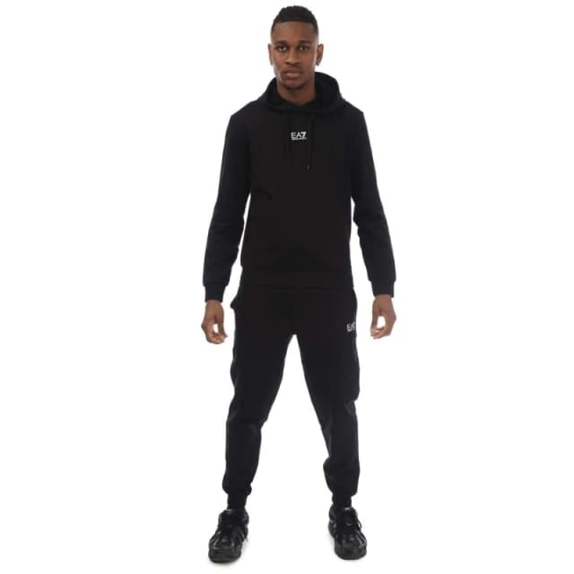 EA7 Core Identity Cotton Tracksuit Black male XL