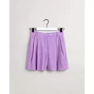 Gant Linen Shorts - Purple