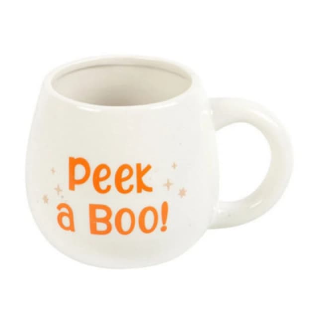 Something Different Something Different Peek A Boo Rounded Peakaboo Mug in White White One Size Unisex 5063574164665