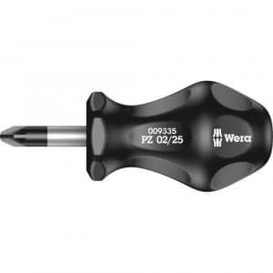 Wera Kraftform 300 Stubby Pozi Screwdriver PZ2 25mm