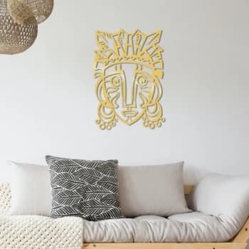 Redempt?on Metal Decor - Gold Gold Decorative Metal Wall Accessory