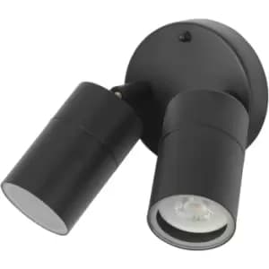 Forlight Pixa Outdoor 2 Light Adjustable Spotlight Black, IP44