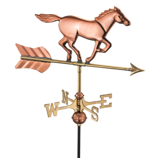 Good Directions Cottage Horse Copper Weathervane - H63 x W53 x L28cm Copper Unisex