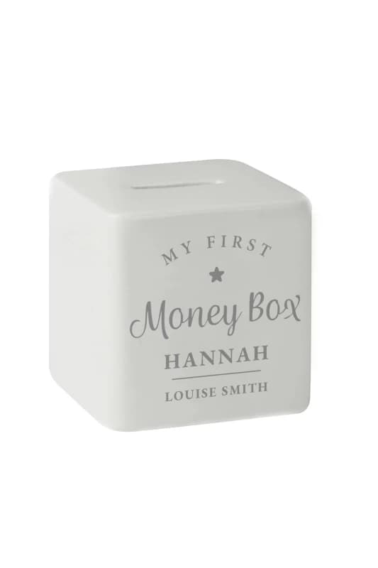 Personalised Memento Company Personalised Message My First Ceramic Money Box