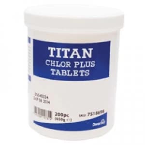 Titan Chlor Plus Chlorine Tabs Pack of 200 7518698