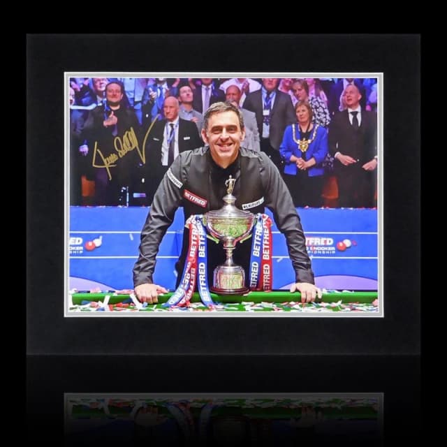 The Fan Cave Ronnie OSullivan Signed World Champion 2022 Image - Blue Unisex 550mm x 45