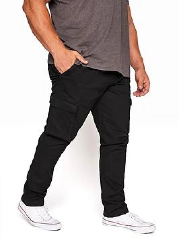BadRhino BadRhino Men Stretch Cargo Trousers in Black Size: 44R Black 44R Male 5059738088434