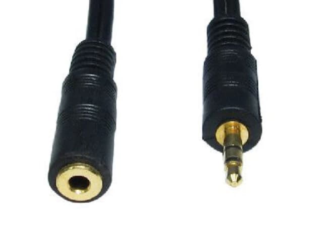 Cables Direct Cables Direct 2m 3.5mm, M - F audio cable Black 2TT-102