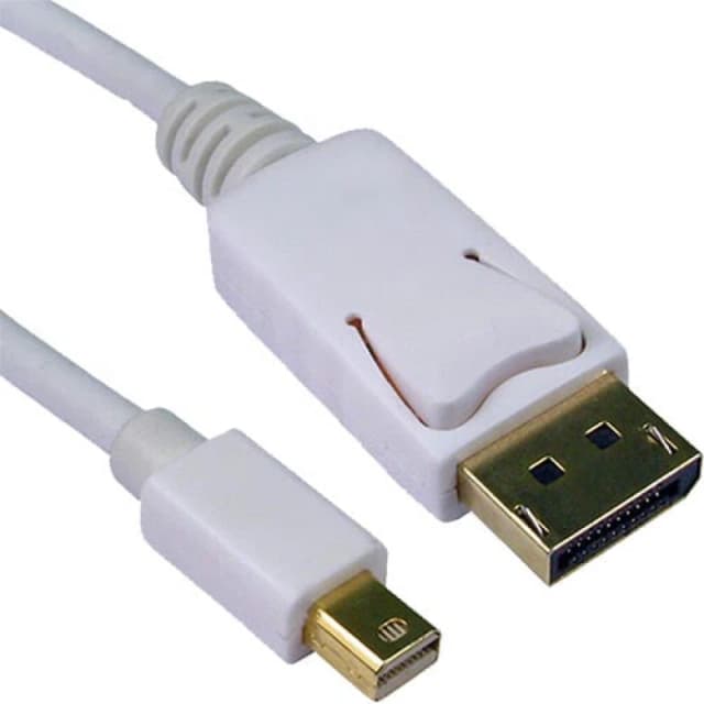 Cablenet Cablenet 1m DisplayPort 1.2 Male - Mini DisplayPort Male (4Kx2K@60Hz) White PVC 32-2411A