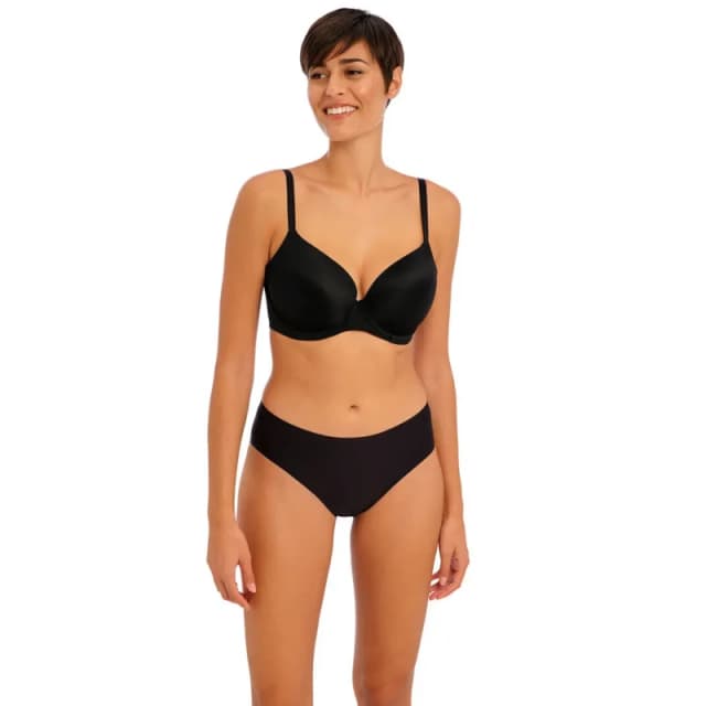 Freya Womens underwired t-shirt molded bra Freya Undetected Noir Female 95I