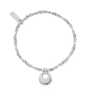 ChloBo Silver Personalised Pumpkin Eclipse Bracelet