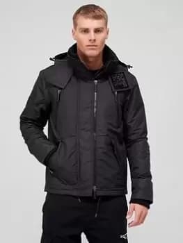 Superdry Mountain Windcheater, Black, Size L, Men