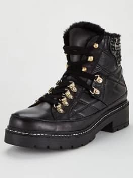 KURT GEIGER LONDON Roman Snow Boots - Black, Size 3, Women