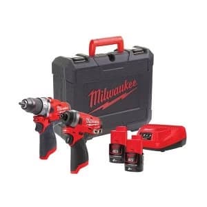 Milwaukee Power Tools M12 FPP2A-202C FUEL Twin Pack 12V 2 x 2.0Ah Li-ion