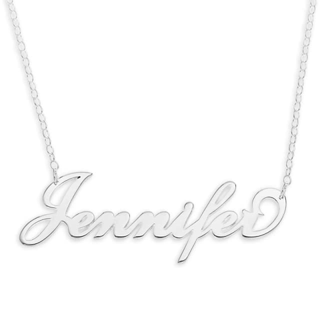 Other Personalised Silver Name Silver unisex one size