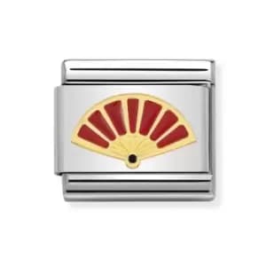 Nomination Classic Gold Fan Charm