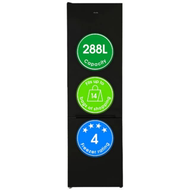 Abode Abode A180FF541E1B 70/30 Fr Freezer Blk Black - Abode Black UP32601